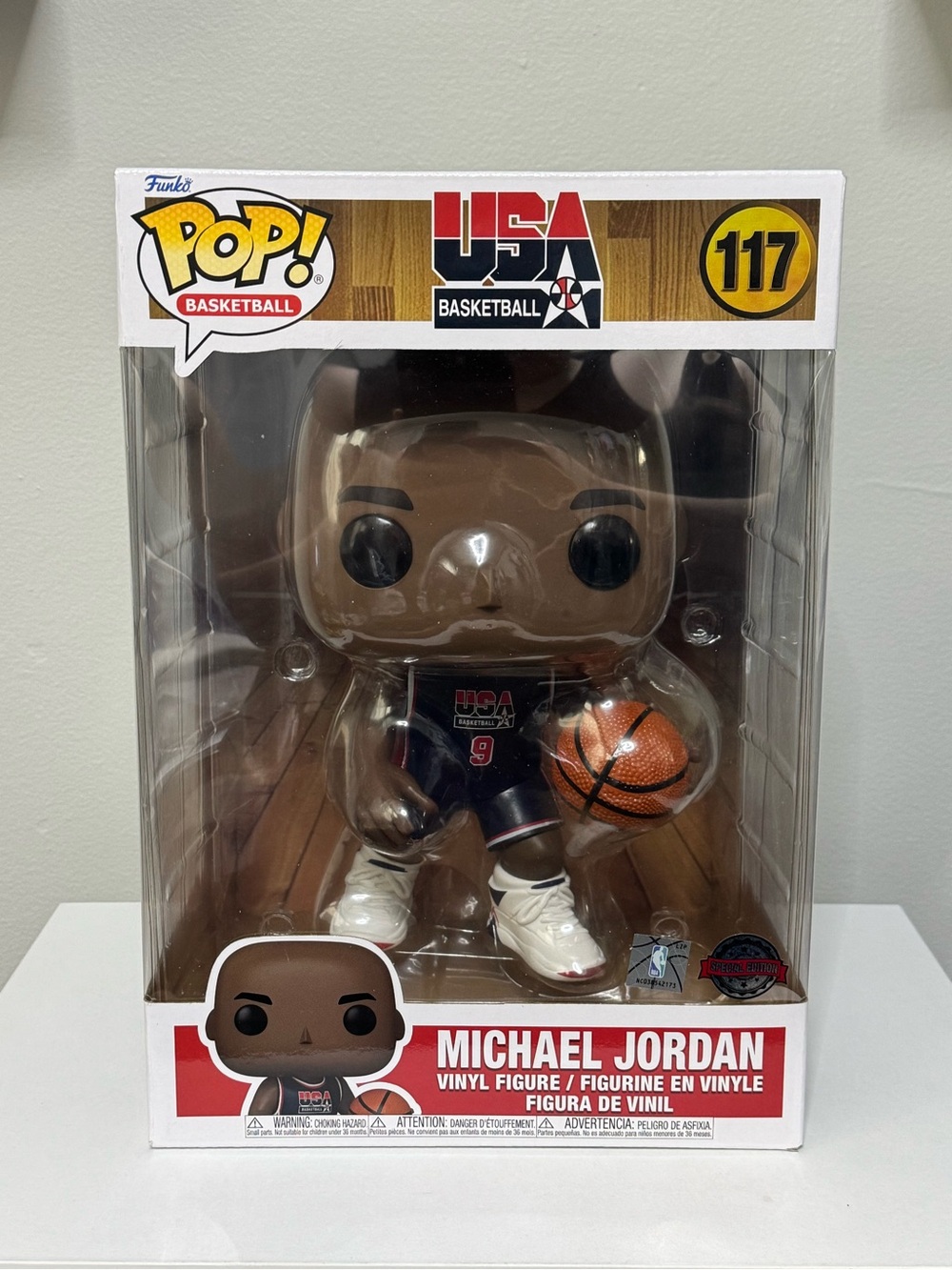 Funko Pop! Michael Jordan USA Basketball Vinyl Figure - Navy, White, Brown